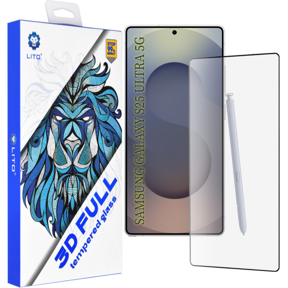 Lito - 3D Full Cover - Samsung Galaxy S25 Ultra - Black