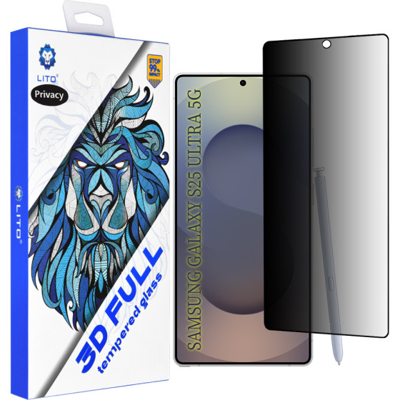 Lito - 3D Full Cover - Samsung Galaxy S25 Ultra - Privacy
