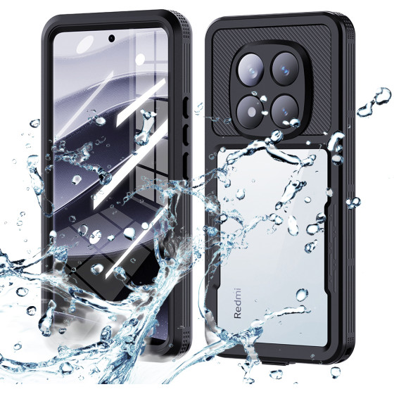 ShellBox - Waterproof IP68 Case - Xiaomi Redmi Note 14 Pro 5G / Poco X7 - Black