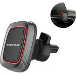 Techsuit - Car Holder Maggrip (S5) - Secure Magnetic Grip For Air Vent, Rotation Angle 360�, With Metal Plates - Black/Red