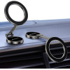 Techsuit - Car Holder Titanmagx (S13) - For Dashboard And Desk, Magsafe Compatible, Foldable, Adjustable, 3M Adhesive - Gray