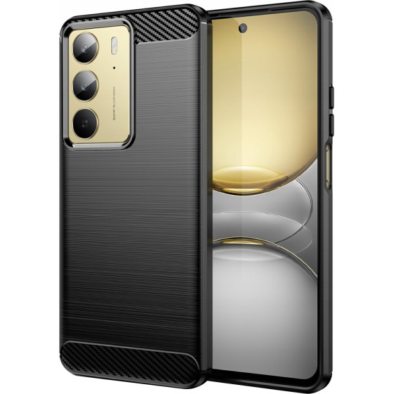 Techsuit - Carbon Silicone - Realme C75 / Realme 14x - Black