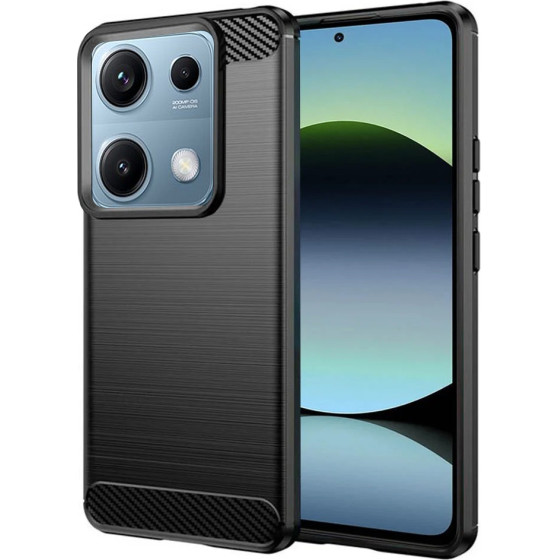 Techsuit - Carbon Silicone - Xiaomi Redmi Note 14S - Black