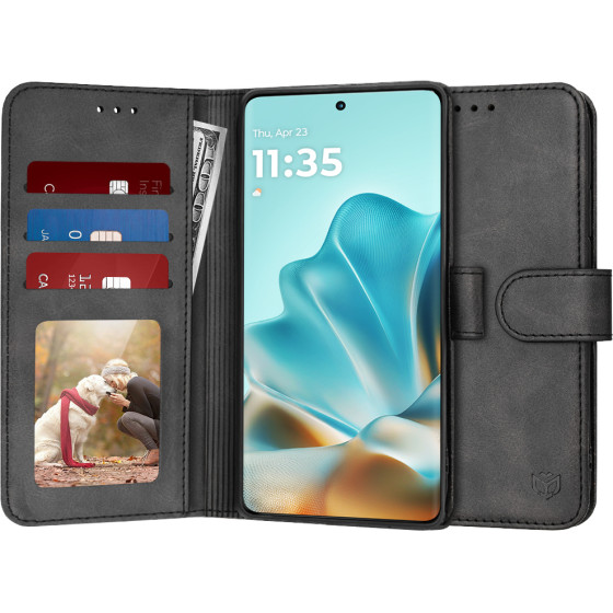 Techsuit - Diary Book - Motorola Edge 60 / Edge 60 Fusion - Black