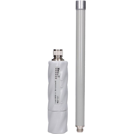 Mikrotik Groovea 52 | Cpe | RBGrooveA52HPn, 2,4GHz, 5GHz, 1x RJ45 100Mb/s, Omni Antenna 6dBi - (RBGROOVEA-52HPN)