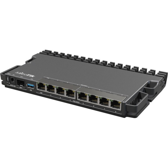 Mikrotik | Router | 7x RJ45 1000Mb/s PoE, 1x RJ45 2.5Gb/s PoE, 1x SFP+, 1x Usb 3.0 - (RB5009UPR+S+IN)