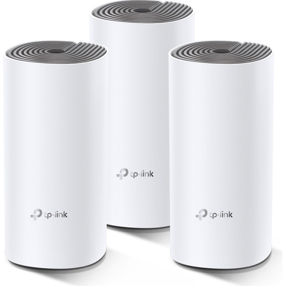 TP-Link Deco E4 3-Pack | Wifi Router | AC1200, Dual Band, Mesh, RJ45 100Mb/s - (TL-Deco E4(3-PACK))