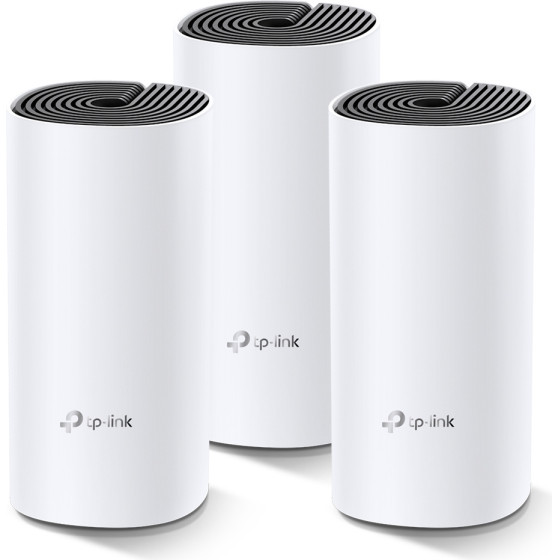 TP-Link Deco M4 3-Pack | Wifi Router | MU-MIMO, AC1200, Dual Band, Mesh, 4x RJ45 1000Mb/s - (TL-Deco M4(3-PACK))