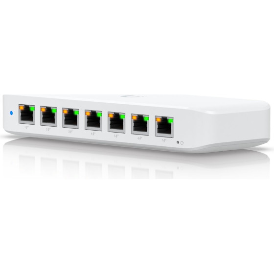 Ubiquiti | Switch | 8x RJ45 1000Mb/s PoE+, PoE++ Input, 60W, Power Adapter Included - (USW-ULTRA-60W-EU)