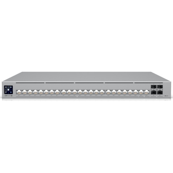 Ubiquiti | Switch | Etherlighting, 2x 10GBe PoE++, 22x 2.5GBe PoE++, 4x 10G SFP+ - (USW-PRO-HD-24-POE-EU)
