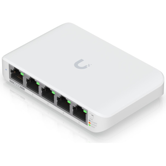 Ubiquiti | Switch | UniFi, 5x RJ45 1000Mb/s, 1x Poe In, 3-Pack - (USW-FLEX-MINI-3)