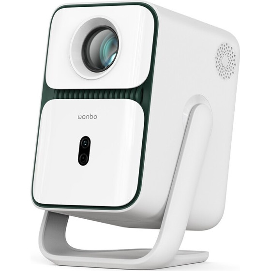 White | Projector | 500 ANSI, 1080p Full HD, Android Tv 11, Gimbal - (WANBO T2 ULTRA)