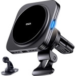 ESR - Car Holder With Wireless Charging Qi2 Halolock - With CryoBoost, Magsafe Compatible, For Air Vent - Black - (2B51801)