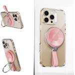 ESR - Suction Phone Mount Halolock - Hands-Free Mirror Phone Stand, Magnetic, 360� Rotation Ring - Pink - (2K6500101)