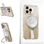 ESR - Suction Phone Mount Halolock - Hands-Free Mirror Phone Stand, Magnetic, 360� Rotation Ring - White - (2K6500201)