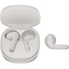 QCY Air White Semi-Ear Tws Earbuds, Quad Mic Enc multi-Point connection, Leather Grain Case - (QCY-QT41 White)