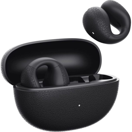 QCY Crossky C10 Black Open Ear Tpu Earclip, IPX5 Call Noise Reduction Bt 5.4 Earbuds 30h - (QCY-CT01 Black)