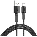 QCY USB-A To Type-C Braided Wire Cable Fast Charging & Data, 60W TPE+ High Densidy 1,2m - (QCY-DC05)