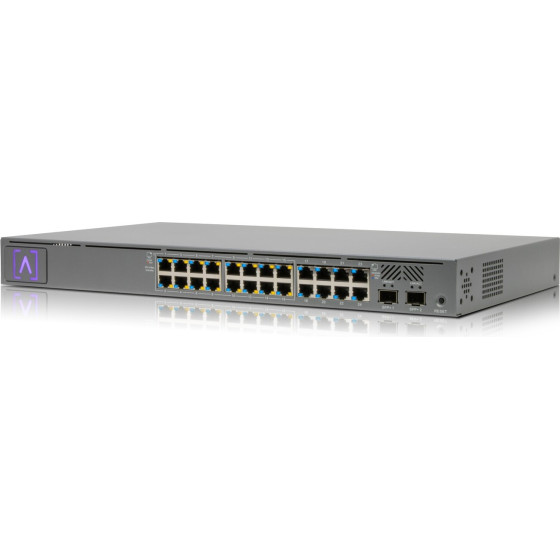 Alta Labs | Switch | 24x RJ45 1000Mb/s, 16x PoE+, 2x SFP+, 240W, Bluetooth, App, Rack - (S24-POE)