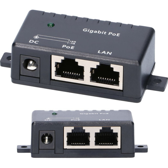 EXTRALINK 1 Port | Gigabit Poe Injector | 1x 1000Mb/s RJ45 - (EX.1964)