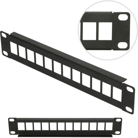 EXTRALINK 12 Port 10'' | Patchpanel | Modular, 12 Ports - (EX.17528)