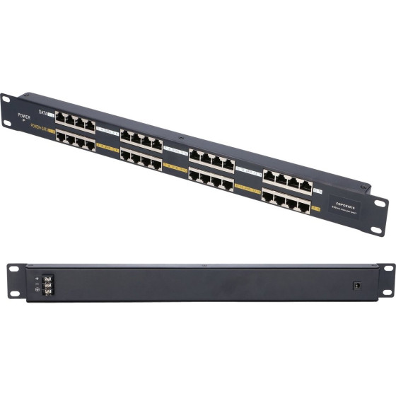 EXTRALINK 16 Port | Poe Injector | 16x 100Mb/s RJ45, Rackmount - (EX.1995)