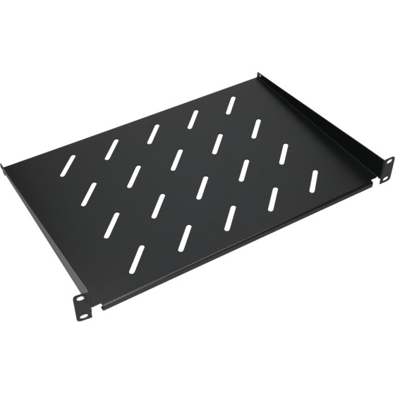 EXTRALINK 1U 300mm Black | Shelf | 19'', For Wall Cabinets - (EX.12738)