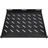 EXTRALINK 1U 500mm Black | Fixed Shelf | 19'', 502 x 472mm, For 800mm Depth Cabinets - (EX.8635)