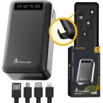EXTRALINK EPB-084 20000mAh Black | Powerbank | Power bank, USB-C - (EX.19614)