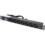 EXTRALINK EXPDU7EU Sw | Power Strip | 19'' 1U, 7 Eu sockets, With switch, 2m - (EX.12967)