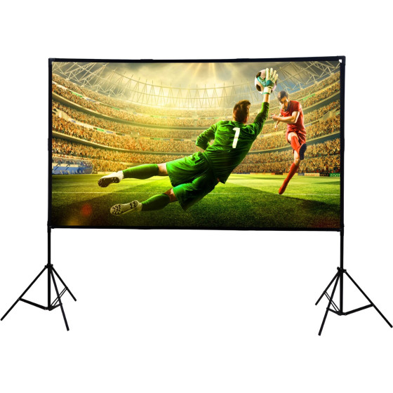 EXTRALINK Foldable Projection Screen 100'' PSF-100 | Foldable Projection Screen | 16:9, 220x125cm, White - (EX.39364)