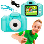 EXTRALINK Kids Camera H20 Blue | Camera | 1080P 30fps, 2.0'' Screen - (EXTRALINK H20 BLUE)
