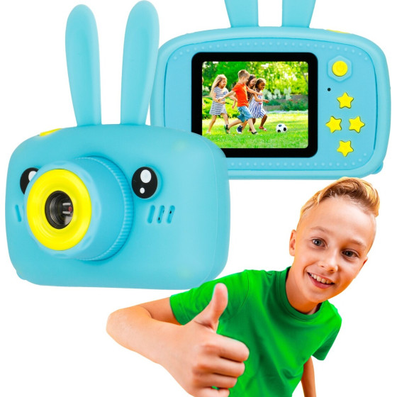 EXTRALINK Kids Camera H23 Blue | Camera | 1080P 30fps, 2.0'' Screen - (EXTRALINK H23 BLUE)