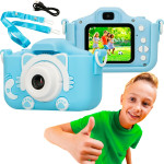 EXTRALINK Kids Camera H27 Dual Blue | Camera | 1080P 30fps, 2.0'' Screen - (EXTRALINK H27 Dual BLUE)