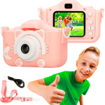 EXTRALINK Kids Camera H27 Dual Pink - (EXTRALINK H27 Dual PINK)