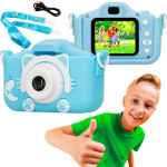 EXTRALINK Kids Camera H27 Single Blue | Camera | 1080P 30fps, 2.0'' Screen - (EXTRALINK H27 Single BLUE)