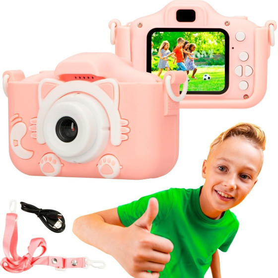 EXTRALINK Kids Camera H27 Single Pink - (EXTRALINK H27 Single PINK)