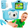 EXTRALINK Kids Camera H28 Single Blue | Camera | 1080P 30fps, 2.0'' Screen - (EXTRALINK H28 Single BLUE)