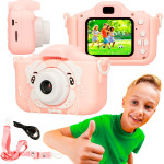 EXTRALINK Kids Camera H28 Single Pink | Camera | 1080P 30fps, 2.0'' Screen - (EXTRALINK H28 Single PINK)
