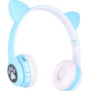 EXTRALINK Kids Cat-Ear Wireless Headphones Blue | Wireless Headphones | Bluetooth 5.0, Rgb Lighting - (EX.39052)