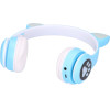 EXTRALINK Kids Cat-Ear Wireless Headphones Blue | Wireless Headphones | Bluetooth 5.0, Rgb Lighting - (EX.39052)