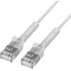 EXTRALINK Lan Patchcord CAT.6A U/Ftp 1M 1GBit Bendable Booted Foiled Twisted Pair Bare Copper White - (EX.38978)