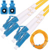 EXTRALINK LC/UPC-LC/Upc | Patchcord | Single Mode, Duplex, G652D, 3mm, 0.5m - (EX.2862)