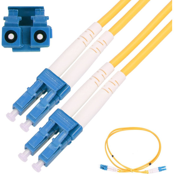 EXTRALINK LC/UPC-LC/Upc | Patchcord | Single Mode, Duplex, G652D, PVC, 3mm, 1m - (EX.3623)