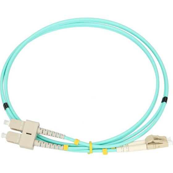 EXTRALINK LC/UPC-SC/Upc | Patchcord | Multi Mode, OM3, Duplex, 3mm, 2m - (EX.10321)