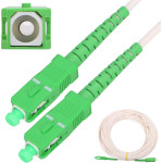 EXTRALINK SC/APC-SC/Apc | Patchcord | LSOH, Single mode, Simplex, G.657A2, 3mm, 20m, White - (EX.16309)
