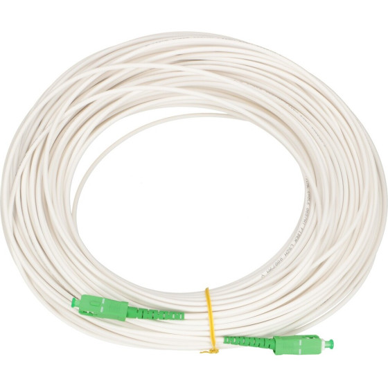 EXTRALINK SC/APC-SC/Apc | Patchcord | LSZH, Single mode, Simplex, G.657A1, 3mm, 60m, White - (EX.14824)