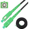 EXTRALINK SC/APC-SC/Apc | Patchcord | Round, drop, Single mode, Simplex, G.657A2, 100m - (EX.13414)