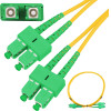 EXTRALINK SC/APC-SC/Apc | Patchcord | Single Mode, Duplex, G652D, 3mm, 3m - (EX.11434)