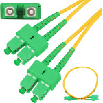 EXTRALINK SC/APC-SC/Apc | Patchcord | Single Mode, Duplex, G652D, 3mm, 5m - (EX.9120)